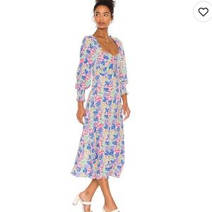 Faithfull Mathilde midi dress Jemima floral